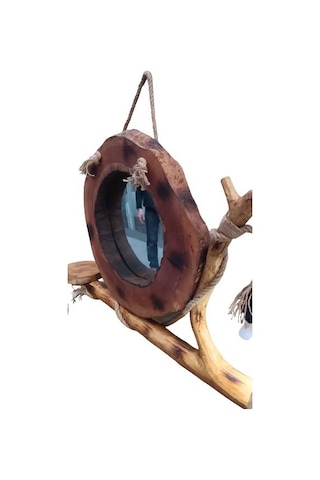 Dresuar Doğal Naturel Kurumuş Çam Çınar Ve Zeytin Ağaçlar Işıklı Takım EL YAPIMI Çam