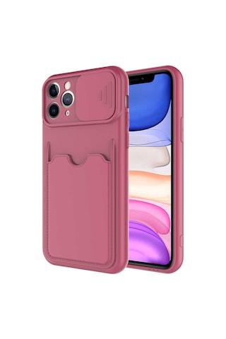 Apple Uyumlu iPhone 11 Pro Max Uyumlu Kartix Kılıf-koyu Mor Koyu Mor -