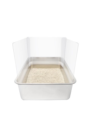 3pcs Kedi Çöp Kutu İşemek Kalkanları, Şeffaf Kolay Temiz Çöp Kutusu Sıçrama Koruyucusu Açık Üst Çöp Tavası 14.5 11.5in-litter Kutusu Dahil Değil Şeffaf