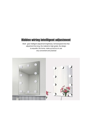 Cbtx 10W Çok Seviyeli Ayarlama Parlaklık Beyaz Işıklı Makyaj Aynası 10'lu