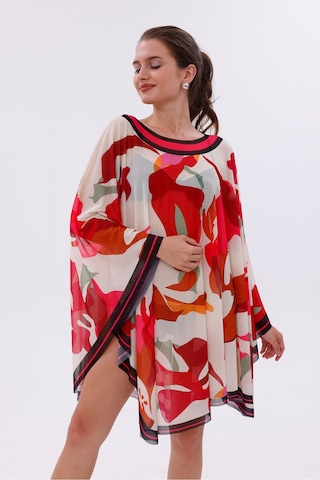 Tarzını Seç Kısa Kimono Pareo - Tesettür Pareo - Kemer Model 180x135 Cm Çok Renkli