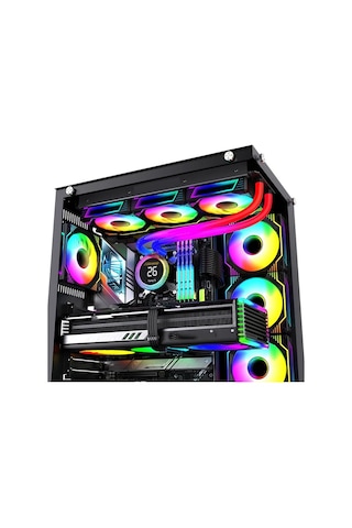 360 Pro White Argb 360mm Sıvı Soğutucu Intel-amd Uyumlu Siyah Dijital Isı Göstergeli
