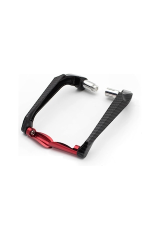 MOTOSİKLET MANET KORUMA ALEMİNYUM (KARBON DESEN) KIRMIZI