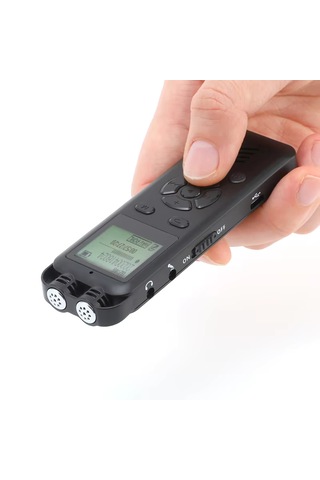 Kingboss KB60 16 GB Çift Mikrofonlu LED Ses Kayıt Cihazı