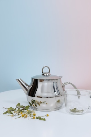Yunusoğlu Home Küre 2 Litre Paslanmaz Çelik Bitki Çayı Demliği Inox