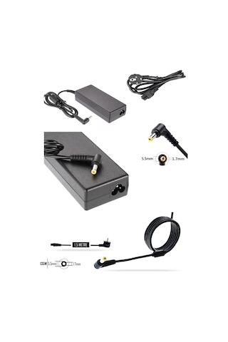 Notebook Adaptör, Şarj Aleti, Şarj Cihazı - 135w - Acer Conceptd 3 Ezel Cc314-72g-75sh Muadili İle Uyumlu
