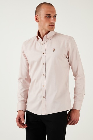 U.S. Polo Assn. U.s. Polo Assn Erkek Gömlek G081sz0042082904 Pudra Pudra