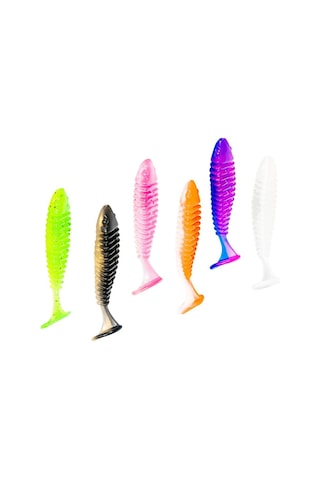 Crony Worm Tail Series 5,6 Cm Pink 10 Pcs