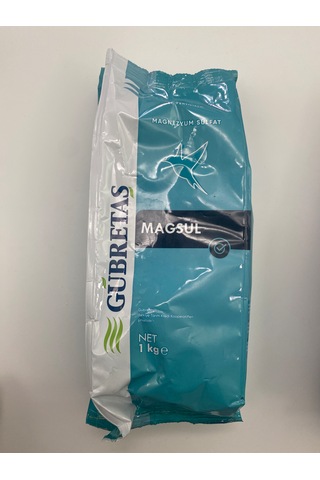 Magsul Magnezyum Sülfat Toz Gübre - 1 Kg %100 Suda Çözünür Klorofil & Fotosentez Artırıcı