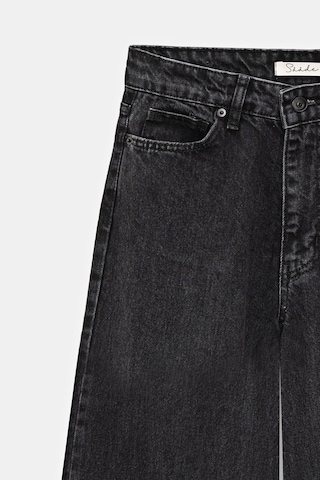 Sââde Kadın Yüksek Bel Wide Leg Bol Paça Jean Pantolon - '90 Vintage Siyah