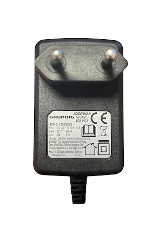 Fakir Grundig Vch9931 Beko Bosh Arçelik Uyumlu 22 Volt 0.5a Dikey Süpürge Şarj Adaptörü Aleti
