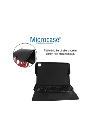 Huawei Uyumlu Matepad Pro 12.6 Bluetooth Touchpad Klavyeli Kılıf Bkk14
