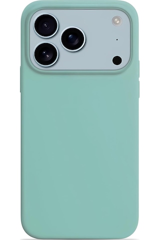 Apple Uyumlu iPhone 17 Pro Max Soft Touch Lansman Silikon Kılıf Mint Yeşil Mint Yeşili