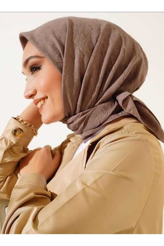 Bambu Kraş Eşarp Tesettür Giyim, Hafif, Rahat, Şık, Yüksek Kalite, Hijab, Scarf, Shawl Koyu Vizon
