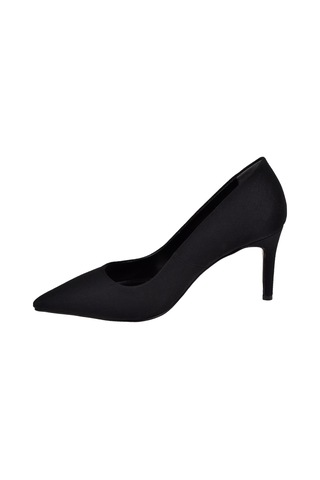 Pullman 8 Cm İnce Topuk Kadın Stiletto Pl-89gv Siyah Saten