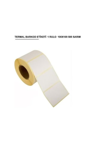 Termal Barkod Etiketi 100 100 / 500 Sarım 1 Rulo Diğer