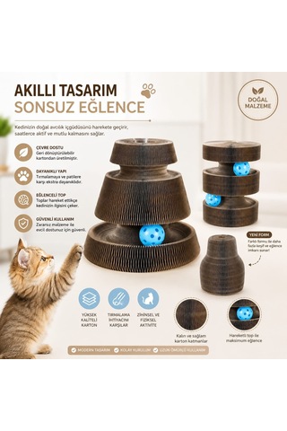 Majo Araba Karton Tırmalama