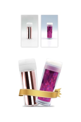 Artikel Transfer Tırnak Dövmesi ART-591 Rose Gold Fuşya 2'li Set