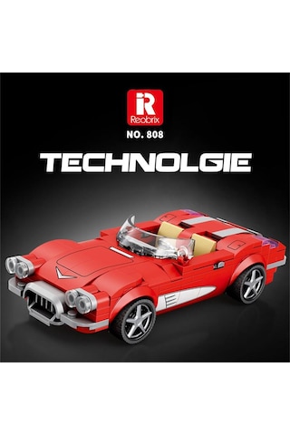 Reobrix Creator 808 Chevrolet Corvette C1 Spor Araba Yaratıcı Yapı Blok Seti Building Blocks - 311 Parça