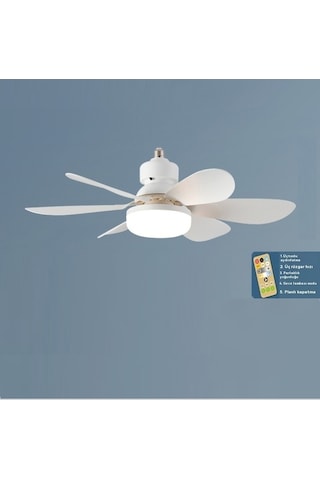 Flybuy Zaman Tavan Pervanesi Uzaktan Kumandalı Ayarlanabilir Lamba Eternal Qp Çok Renkli