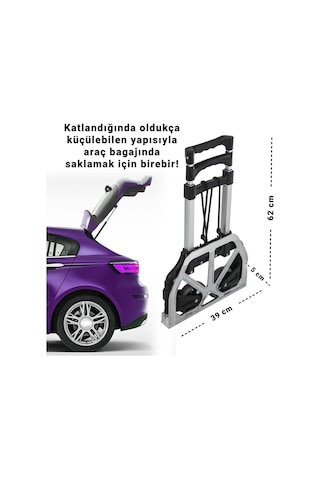 New-max Multi Fonksiyon Katlanır 70 Kg Kapasiteli Asma Aparatlı Portatif Koli Taşıma Aracı