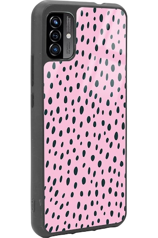 P13 Blue Max Pro Lite 2022 Pembe Benek Tasarımlı Glossy Telefon Kılıfı Çok Renkli