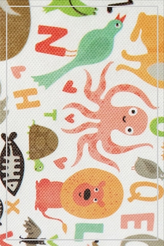 Vedsey 3 Lü Set & 50x25x20 Cm Sevimli Hayvan Baskılı Hurç & Baza Altı - Dolap İçi Düzenleyici Beyaz