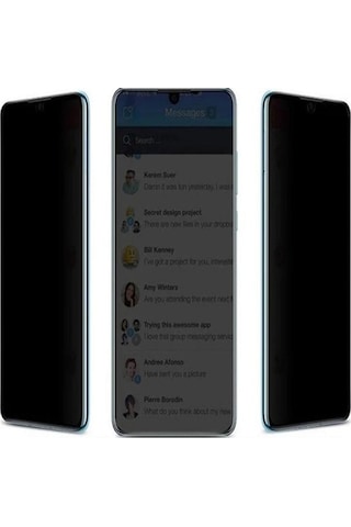 Ennar Apple Uyumlu iPhone 15 Pro Max Tam Kaplayan Hayalet Kırılmaz Cam Ekran Koruyucu
