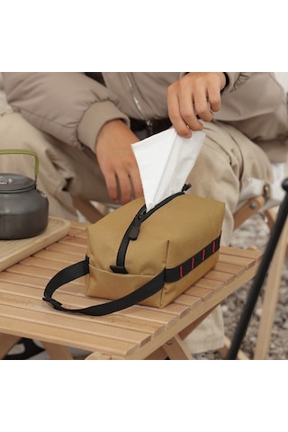 Mufunye Dışarıda Kullanım İçin Çok Amaçlı Kağıt Çekme Çantası - Taşınabilir Edc Aletleri, İlk Yardım Malzemeleri Ve Tuvalet Kağıdı Saklama Kutusu Su Boya Kamufla Haki