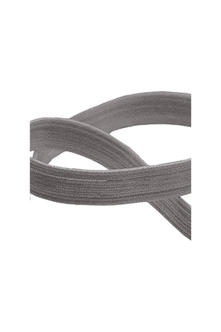 Koyu Gri 20 Mm 5 Mt Dayanıklı Sert Yassı Elastik Şerit Lastik