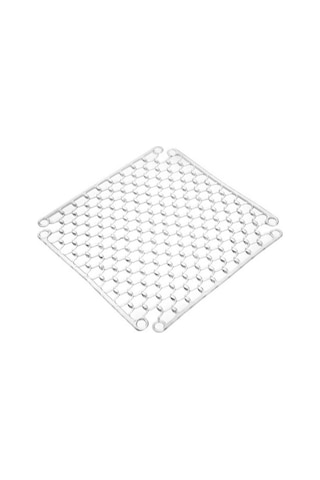 Yeni Nesil Kare Lavabo Ve Buzluk Matı Şeffaf Lavabo Halısı 32 X32 Cm Beyaz