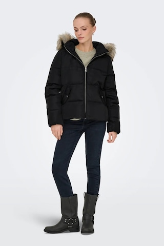 Only Kadın Kapüşonu Kürklü Mont 15349780 Siyah Siyah