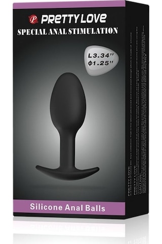 Red Fox Special Anal Stimulation İçi Ağırlıklı Top Olan Anal Plug Tıkaç