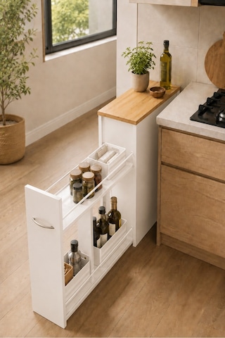 Yukon Sürgülü Banyo Dolabı Beyaz - Çam