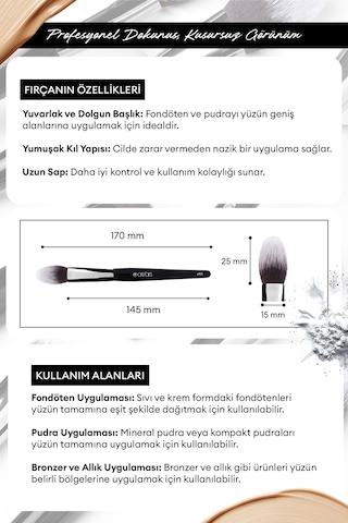 Konik Yüz Fırçası Cre'ars Definer Brush 103