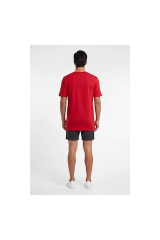 Usa Basketball Clippers Kırmızı Dar Kalıp Erkek T-shirt 141962 SİYAH