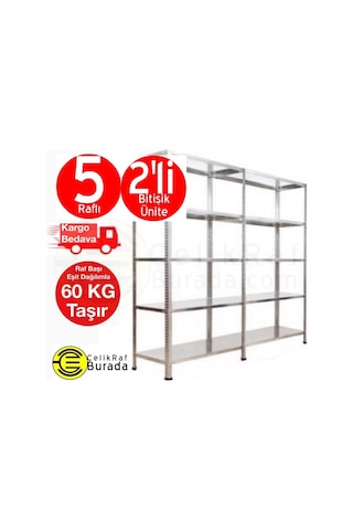 Açıkmağazam Galvanizraf 5 Katlı Duble Çelik Galvaniz Arşiv Depo Kiler Rafı Açıkmağazam Galvanizraf 5 Katlı Duble Çelik Galvaniz Arşiv Depo Kiler Rafı