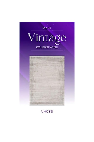 Royal Halı Vintage Vh03b Krem Vizon Akrilik Yumuşak Dokulu Modern Eskitme Halı