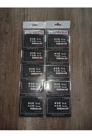 Istanaz 0.20 Uzun Sap Bağlama Teli 10'lu Set Istanaz 0.20 Uzun Sap Bağlama Teli 10'lu Set
