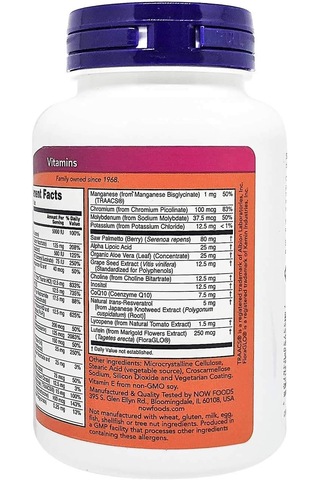 Now Foods Adam Men's Multivitamin Zinc+copper+molybdenum