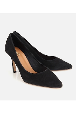 Hotiç Kadın Süet Deri Siyah Klasik Stiletto Ayakkabı 01ayh321900a100 01ayh321900a100 Siyah
