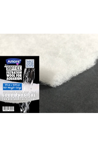 Akvaryum 120gr Silikonsuz Filtre Elyafı 34cm X 300cm Soffice
