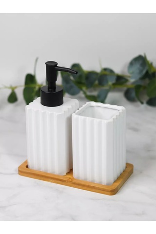 Denezo Banyo Ve Tuvalet Aksesuarları Seti 211384535 Beyaz