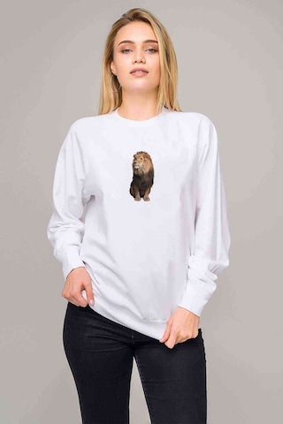 Deniz Aslanı Leopard Jaguar Felidae Aslanlar Baskılı Beyaz Kadın (528258102)