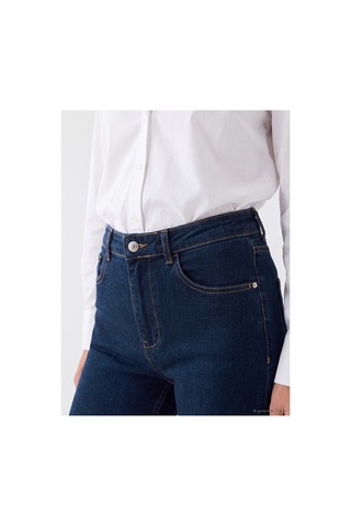 LC Waikiki Nevavm Farkıyla Lcw Everyday İndigo Denim Düz Straight & Düz Yüksek Bel Düz Paça Kadın Jean Pantolon İndigo - 929080472 İndigo