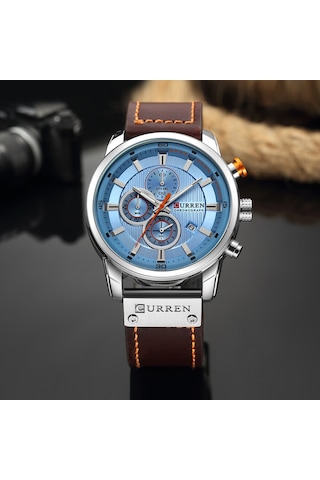 Curren Erkek Moda Pu Deri Spor Kol Saati Günlük Saat Lüks Suya Dayanıklı Kuvars Saat Exquisite Box 2 Ve Exquisite Box İle Diğer