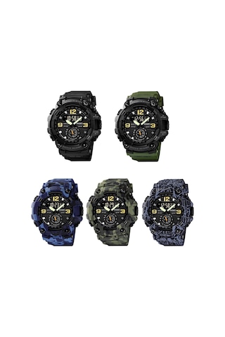 Sones Skmeı 9253 Erkek Kronometre Tarih Altı Pimli Paslanmaz Çelik Kayışlı Kuvars Saat Gümüş Siyah