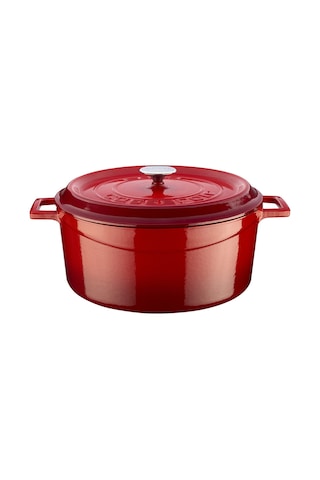 Lava Döküm Yuvarlak Tencere Trendy 32 CM