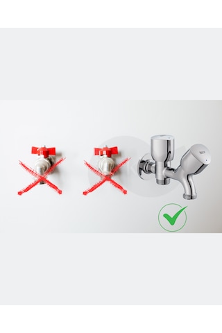 Roca Brava 3/4" Çift Çıkışlı Aç-kapa Bahçe Musluğu
