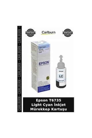 Özel Seri Epson T6735 Light Cyan İnkjet Mürekkep Kartuşu Çalışma Alanı Belge Üretimi Baskı Çözümü
